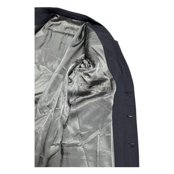 GIVENCHY VINTAGE 80s Luxury Designer Business Suit Jacket Blazer Mens 44 - Picture 5 of 7